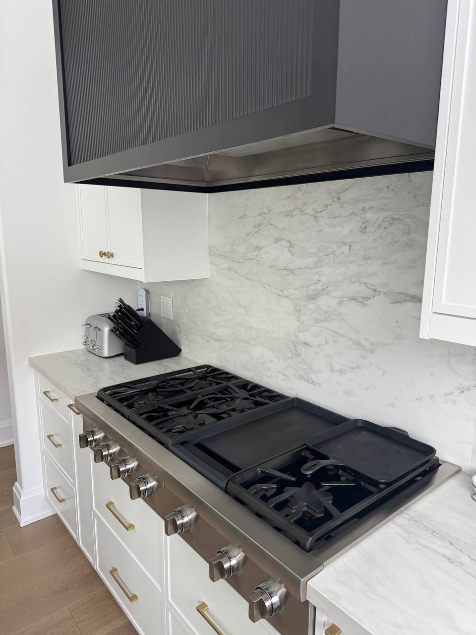 Stubborn grease and buildup removed for a spotless, hygienic cooking space. - After